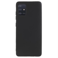 Ujjlenyomat-mentes Matt Samsung Galaxy A51 TPU Tok - Fekete