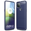 Motorola Moto G9 Power Brushed TPU tok - szénszálas