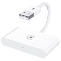 CarPlay Vezeték Nélküli Adapter iOS-hez - USB, USB-C (Nyitott doboz - Kiváló) - Fehér