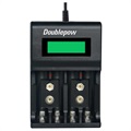 Doublepow DP-UK95 többfunkciós gyors USB akkumulátortöltő - AA/AAA/9V