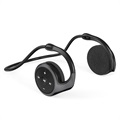 Összecsukható nyakpántos Bluetooth fejhallgató A23 (Nyitott doboz - Kiváló) - fekete