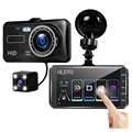 Első és hátsó autós kamerakészlet G-érzékelővel - 1080p/720p (Nyitott doboz kielégítő)