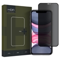 iPhone 11 / iPhone XR Hofi Anti Spy Pro+ Adatvédelmi Edzett Üveg Képernyővédő Fólia - Fekete Él