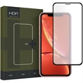 iPhone 11/XR Hofi Hybrid Pro+ Edzett Üveg Képernyővédő Fólia - Fekete Él