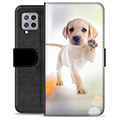 Samsung Galaxy A42 5G prémium pénztárca tok - kutya