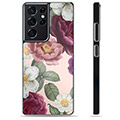 Samsung Galaxy S21 Ultra 5G védőburkolat – romantikus virágok