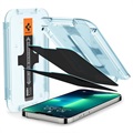 Spigen Glas.tR Ez Fit Privacy iPhone 13 Pro Max képernyővédő fólia - 2 db.