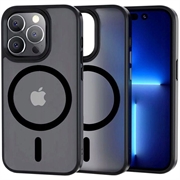 iPhone 13 Pro Max Tech-Protect Magmat tok - MagSafe kompatibilis - Átlátszó fekete