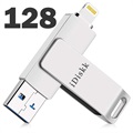 iDiskk OTG flash meghajtó – A típusú USB/Lightning – 128 GB