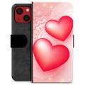 iPhone 13 Mini Premium pénztárca tok - szerelem