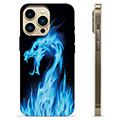 iPhone 13 Pro Max TPU tok - Blue Fire Dragon