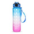 1L sport vizes palack időjelzővel Vízkorsó szivárgásmentes ivóvízkanna irodai iskolai kempinghez (BPA-mentes)