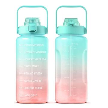 2.2L vizes palack BPA-mentes sport ivópalack szívószállal és időjelzővel Sport motivációs vízkorsó [Nincs FDA tanúsítvány]