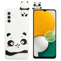 Samsung Galaxy A04s/A13 5G 3D Cartoon TPU Tok - Fehér Panda
