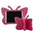iPad Mini 2, iPad Mini 3 3D ütésálló gyerektok - Butterfly - Hot Pink