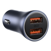 Baseus Golden Contactor Pro autós töltő CCJD-A0G, 2x USB, 40W - szürke