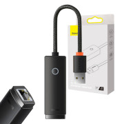 Baseus Lite sorozat USB-ről RJ45 hálózati adapter WKQX000001, 100Mbps - fekete