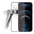 iPhone 12 Pro Max 9D Teljes Fedésű Edzett Üveg Kijelzővédő Fólia - Fekete Él