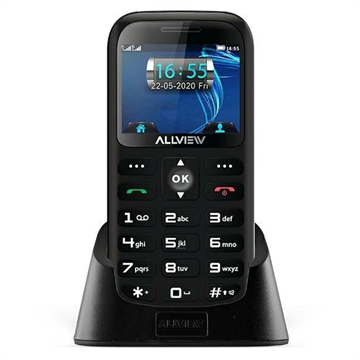 Allview D3 Senior telefon SOS-sel - 3G, Dual SIM - Fekete