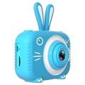 Animal Shape Kids 20MP digitális fényképezőgép X5 - nyúl / kék