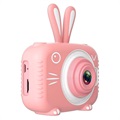 Animal Shape Kids 20MP digitális fényképezőgép X5 (Nyitott doboz kielégítő) - nyúl / rózsaszín