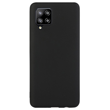 Ujjlenyomat-mentes Matt Samsung Galaxy A42 5G TPU Tok - Fekete