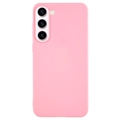 Samsung Galaxy S23 5G Ujjlenyomat-mentes Matt TPU Tok - Rózsaszín