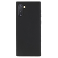 Ujjlenyomat-mentes Matt Samsung Galaxy Note10 TPU Tok - Fekete