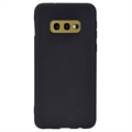Ujjlenyomat-mentes Matt Samsung Galaxy S10e TPU Tok - Fekete