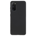Ujjlenyomat-mentes Matt Samsung Galaxy S20 TPU Tok - Fekete