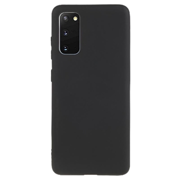 Ujjlenyomat-mentes Matt Samsung Galaxy S20 TPU Tok - Fekete
