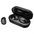 Awei T16 vízálló, fülbe helyezhető TWS fejhallgató - fekete