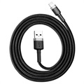 Baseus Cafule USB 2.0 / Lightning kábel - 1 m - fekete / szürke