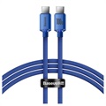 Baseus Crystal Shine USB-C / USB-C kábel CAJY000703 - 2 m - kék