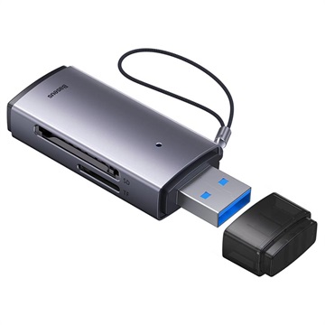 Baseus Lite sorozatú USB-A SD/MicroSD memóriakártya olvasó - szürke