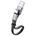 Baseus Simple HW USB-C kábel CATMBJ-BG1 - ezüst / fekete