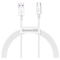 Baseus Superior sorozatú USB-C adat- és töltőkábel - 66 W, 1 m - fehér