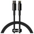 Baseus Tungsten Gold USB-C / Lightning kábel 20W - 1m - Fekete