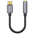 Baseus USB-C / 3,5 mm-es audioadapter kábel CAHUB-EZ0G - sötétszürke