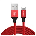 Baseus Yiven USB 2.0 / Lightning kábel - 1,8 m - piros