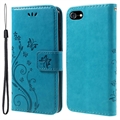 iPhone 7/8/SE (2020)/SE (2022) Butterfly Series pénztárca tok - Kék