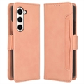 Samsung Galaxy Z Fold5 Cardholder Series Pénztárca Tok - Rózsaszín