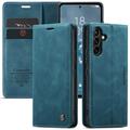 Caseme 013 Sorozatú Samsung Galaxy A54 5G Pénztárca Tok - Kék