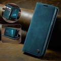 Caseme 013 Sorozatú Samsung Galaxy S22 5G Pénztárca Tok - Kék