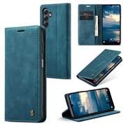 Caseme 013 Sorozatú Samsung Galaxy A25 Pénztárca Tok - Kék