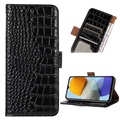 Crocodile Series Samsung Galaxy M33 pénztárca bőr tok RFID-vel - fekete