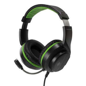 Deltaco GAM-128 vezetékes játék headset - Fekete / Zöld