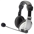 Digitus DA-12201 sztereó multimédiás fejhallgató - ezüst / fekete
