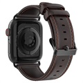 Dux Ducis Apple Watch Series 9/8/SE (2022)/7/SE/6/5/4/3/2/1 bőr szíj - 41mm/40mm/38mm - kávé