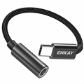 Enkay ENK-AT111 USB-C / 3.5mm AUX Adapter - Fekete